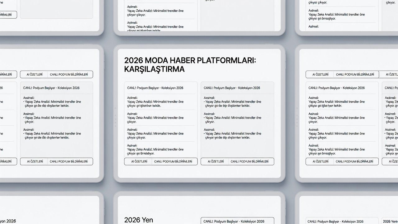 2026 Yeni Nesil Moda Haber Platformları Karşılaştırması
