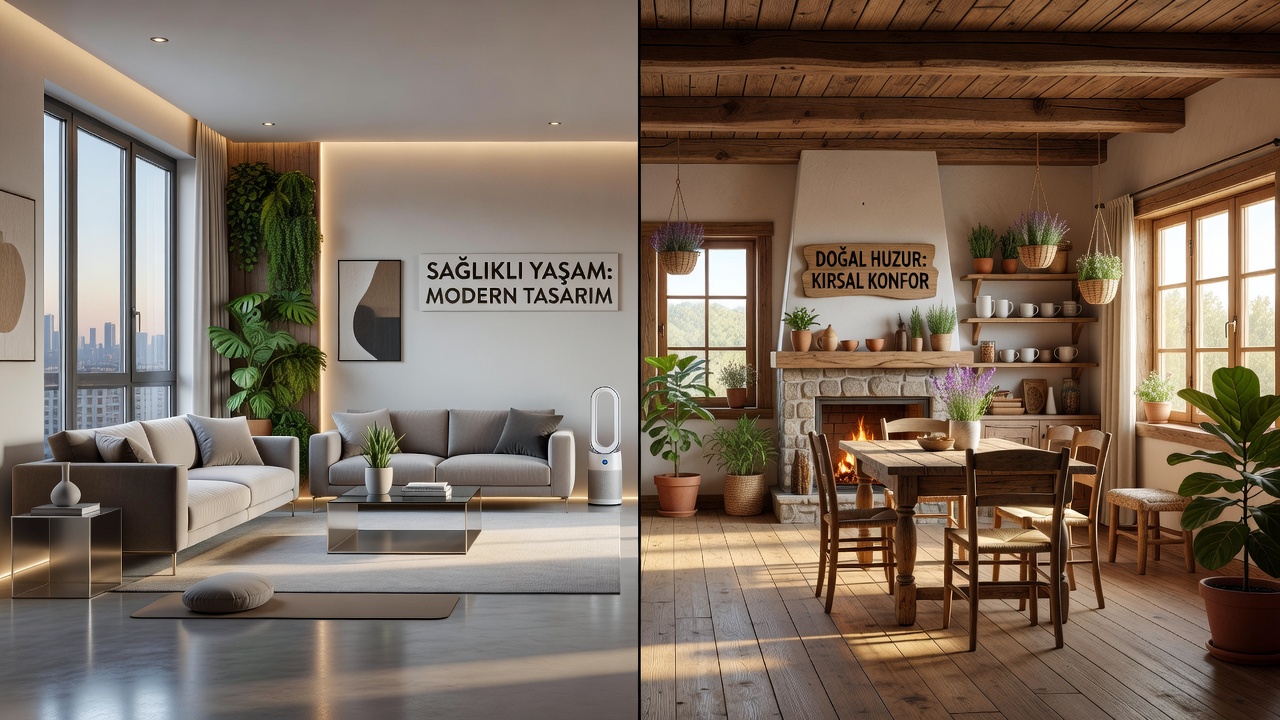 Şehir ve Kırsal Yaşam Tarzları: Ev Dekoru ile Sağlıklı Yaşam Önerileri